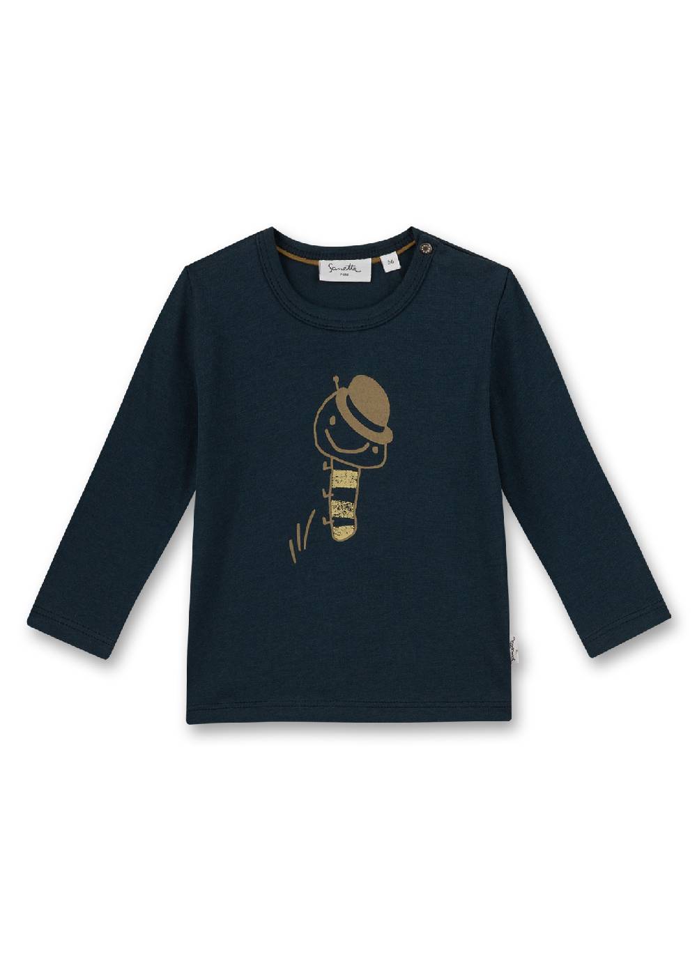 Sanetta Jungen-Langarmshirt Dunkelblau