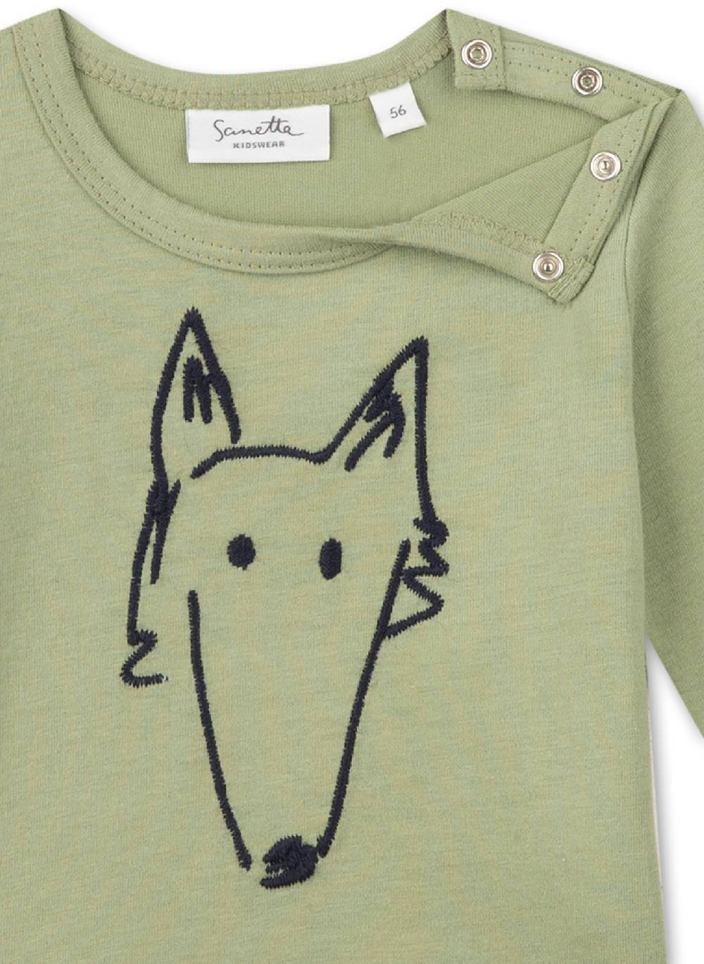 Sanetta Jungen-Langarmshirt Grün