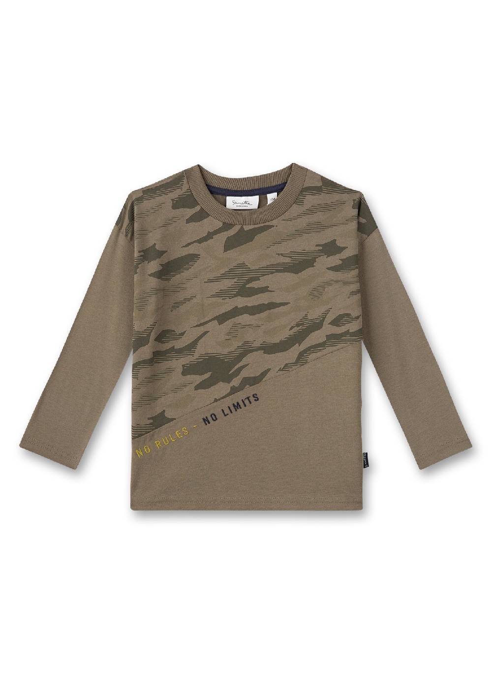 Sanetta Jungen-Langarmshirt Khaki