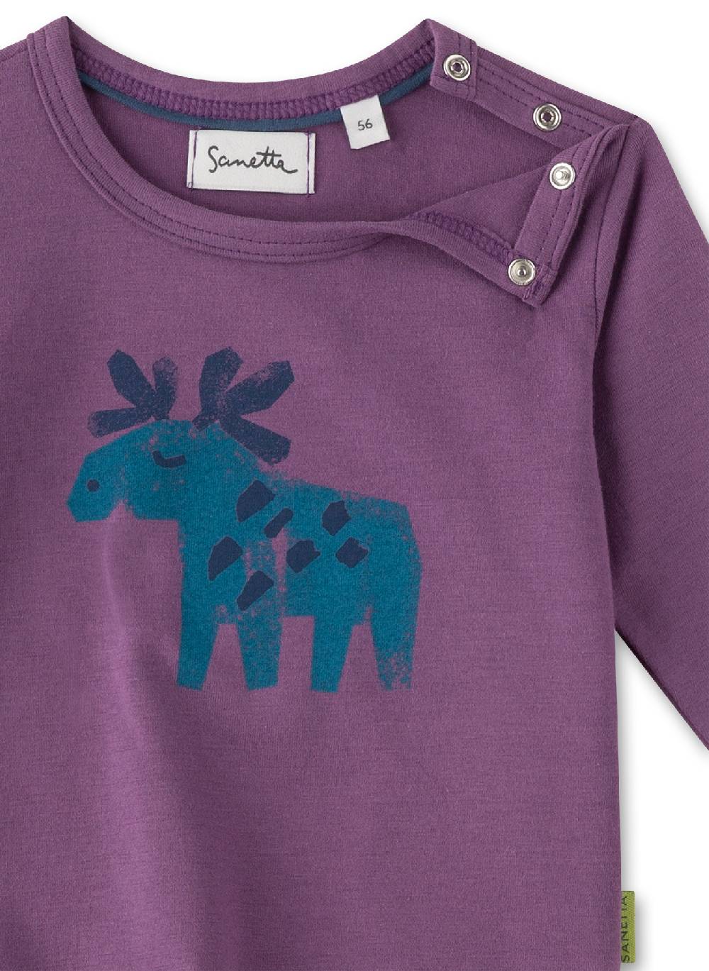 Sanetta Jungen-Langarmshirt Lila