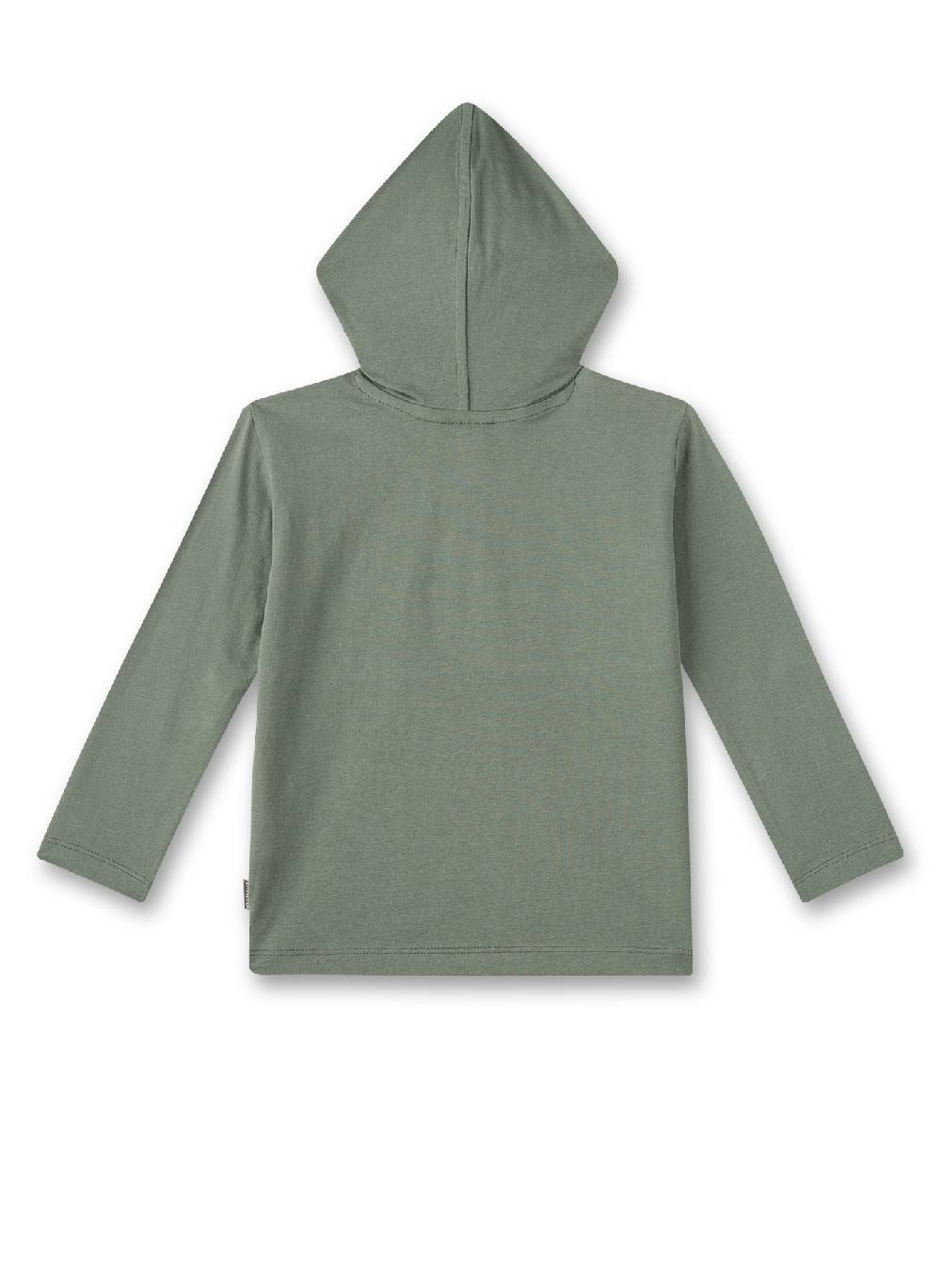 Sanetta Jungen-Langarmshirt Mit Kapuze Grün