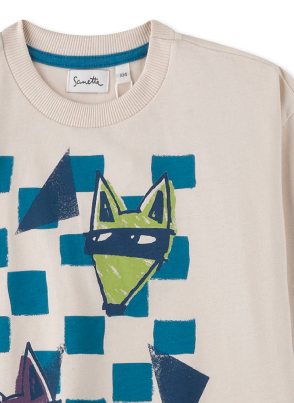 Sanetta Jungen-Langarmshirt Off-White