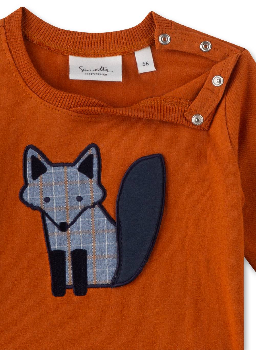 Sanetta Jungen-Langarmshirt Orange