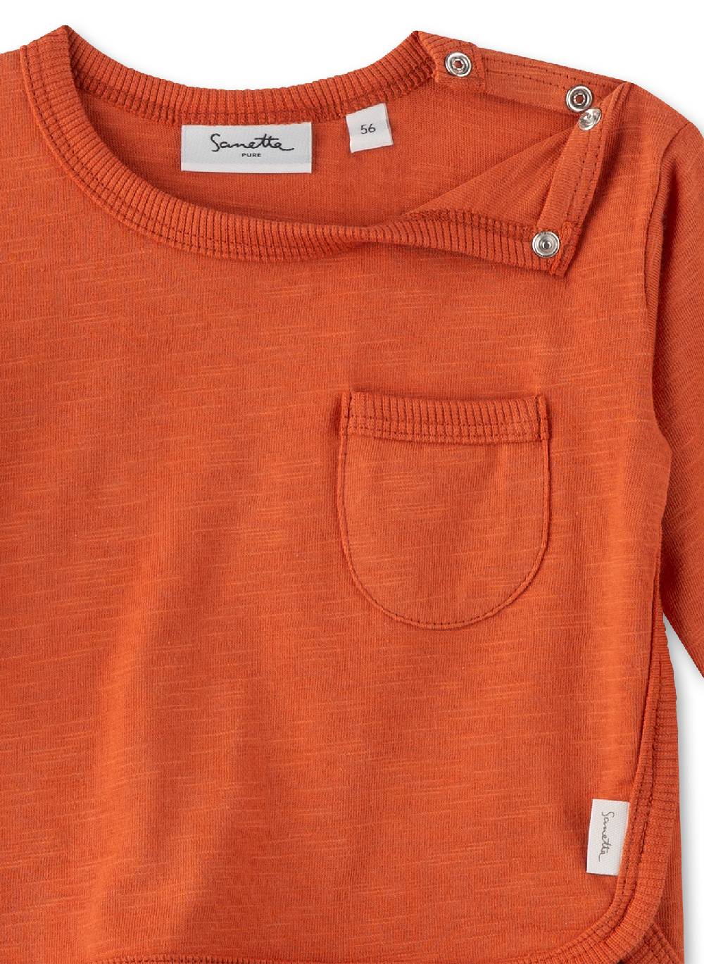 Sanetta Jungen-Langarmshirt Orange