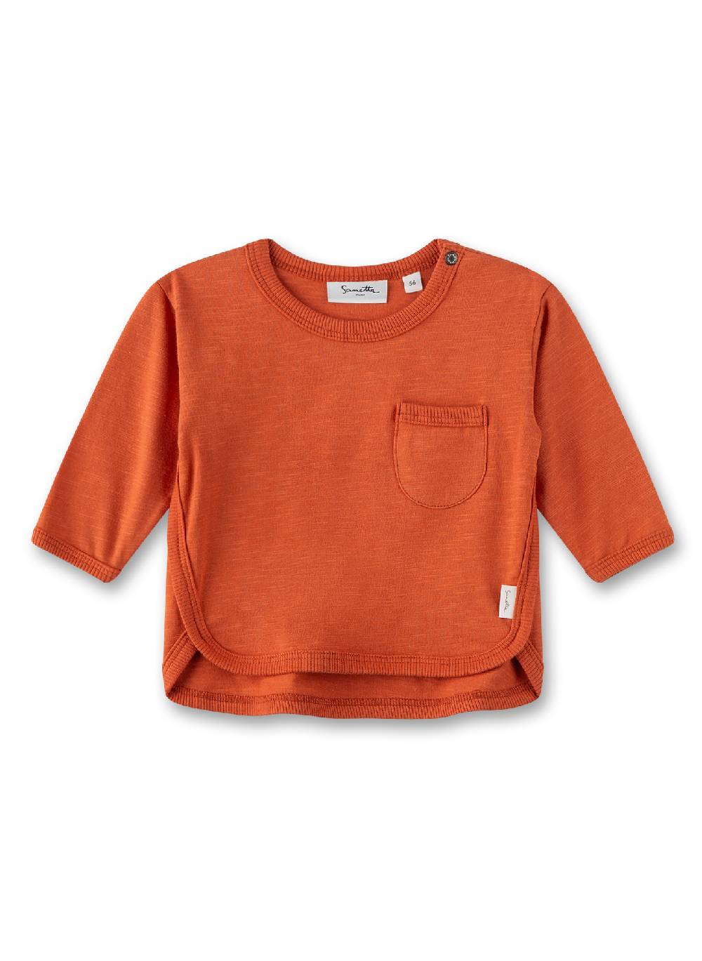 Sanetta Jungen-Langarmshirt Orange