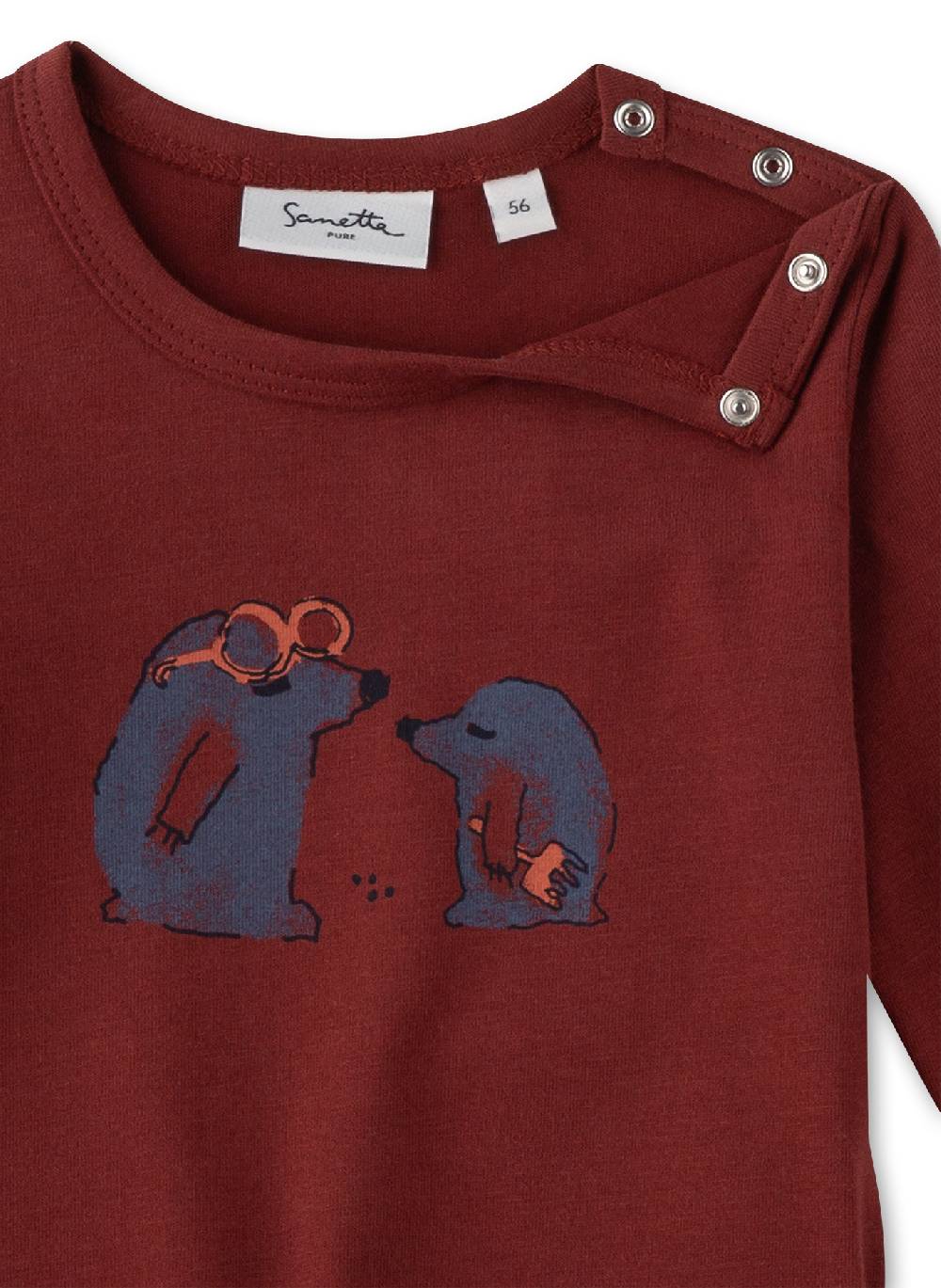 Sanetta Jungen-Langarmshirt Rot