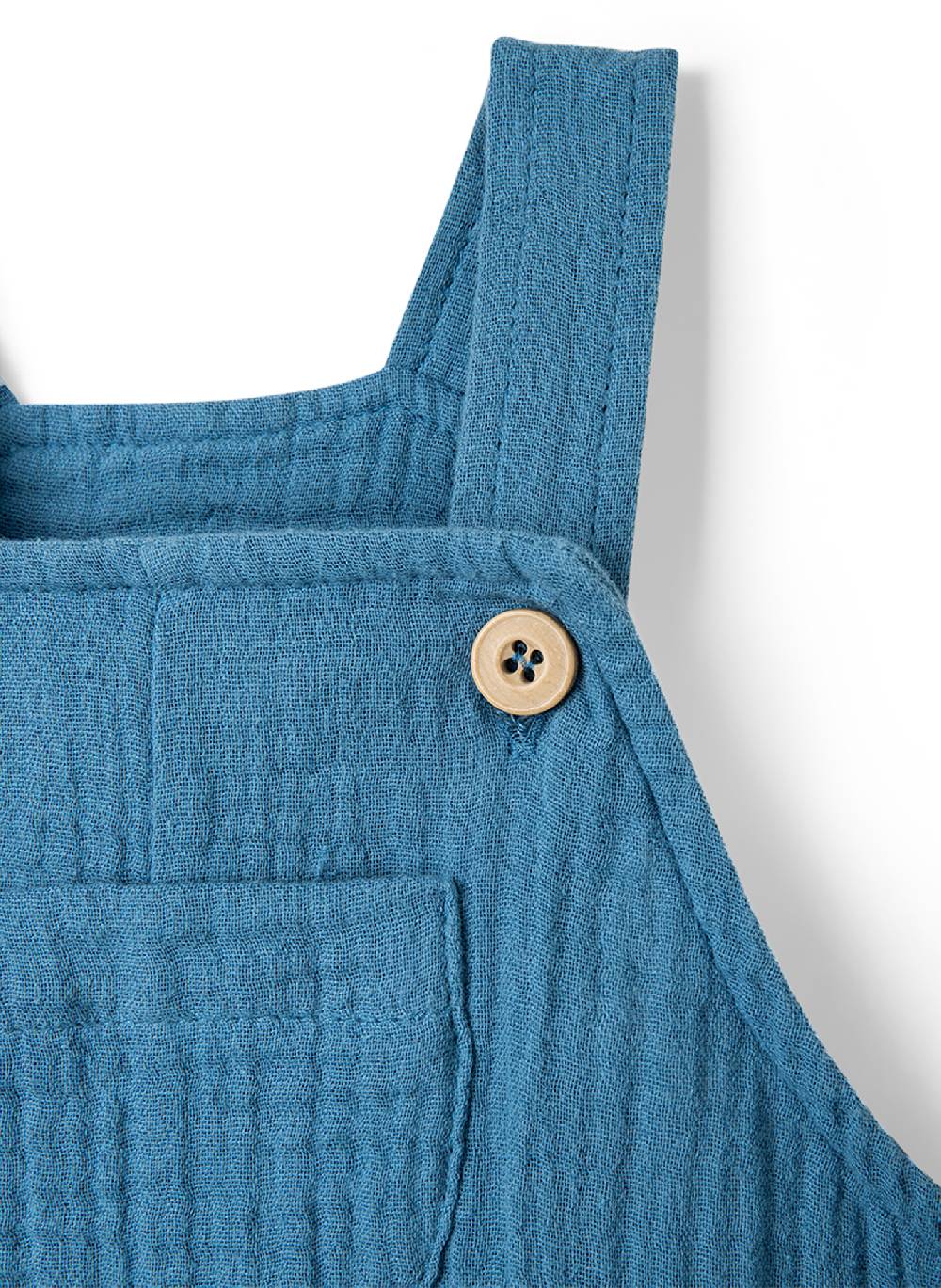 Sanetta Jungen-Latzhose Blau Aus Musselin