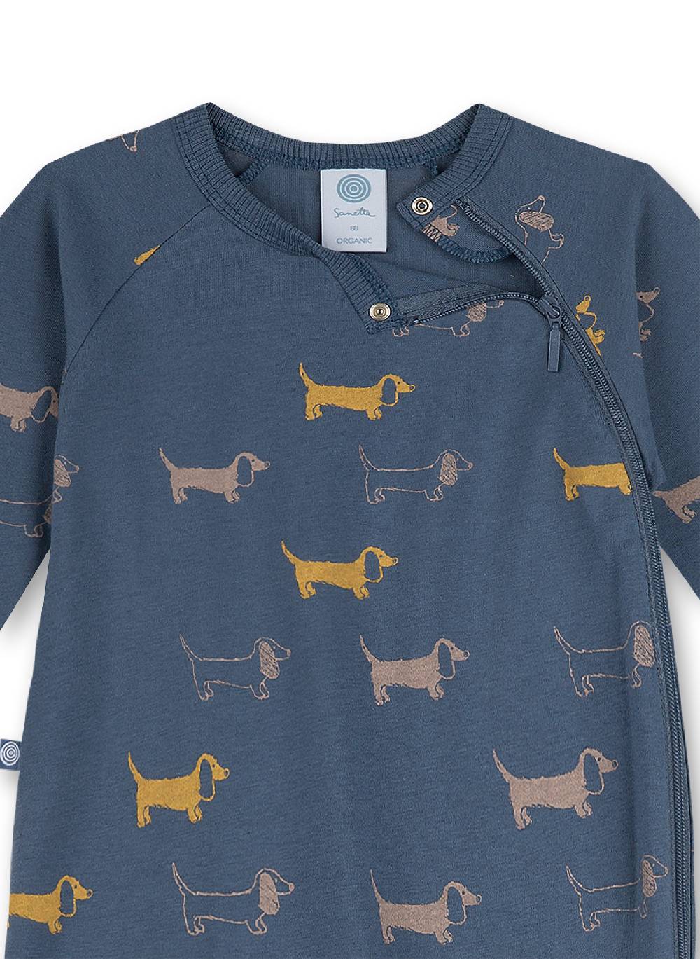 Sanetta Jungen-Overall Blau Dackel