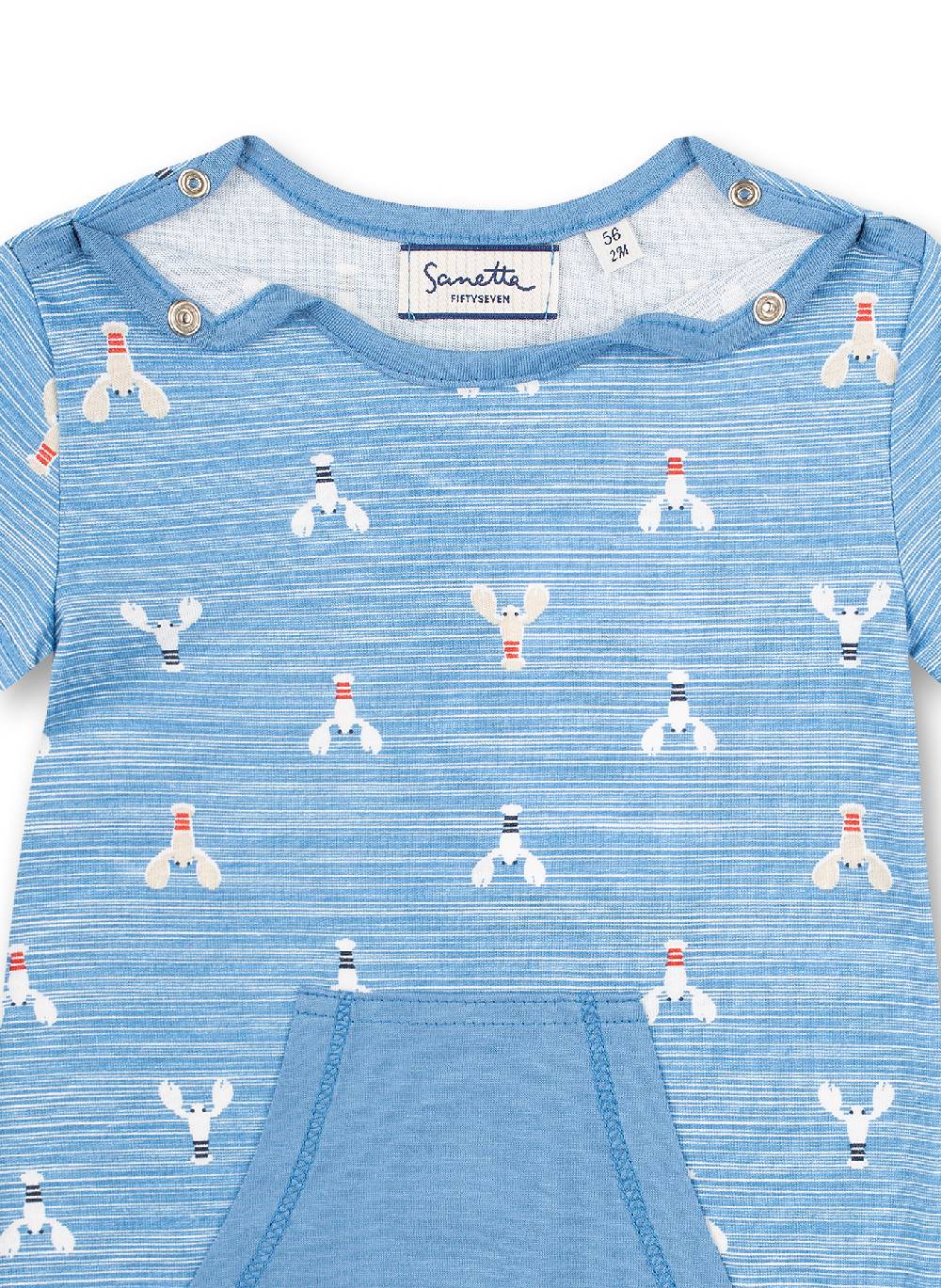 Sanetta Jungen-Overall Blau Little Lobster