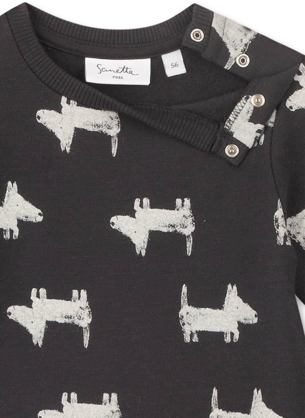 Sanetta Jungen-Overall Dunkelgrau