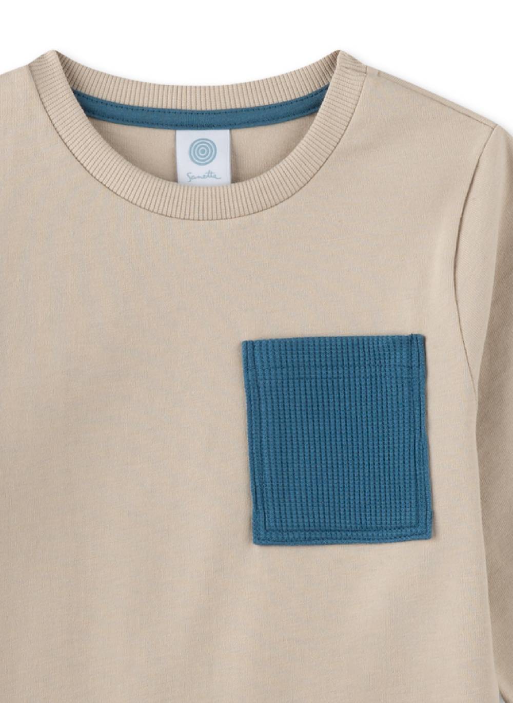 Sanetta Jungen-Schlafanzug Beige