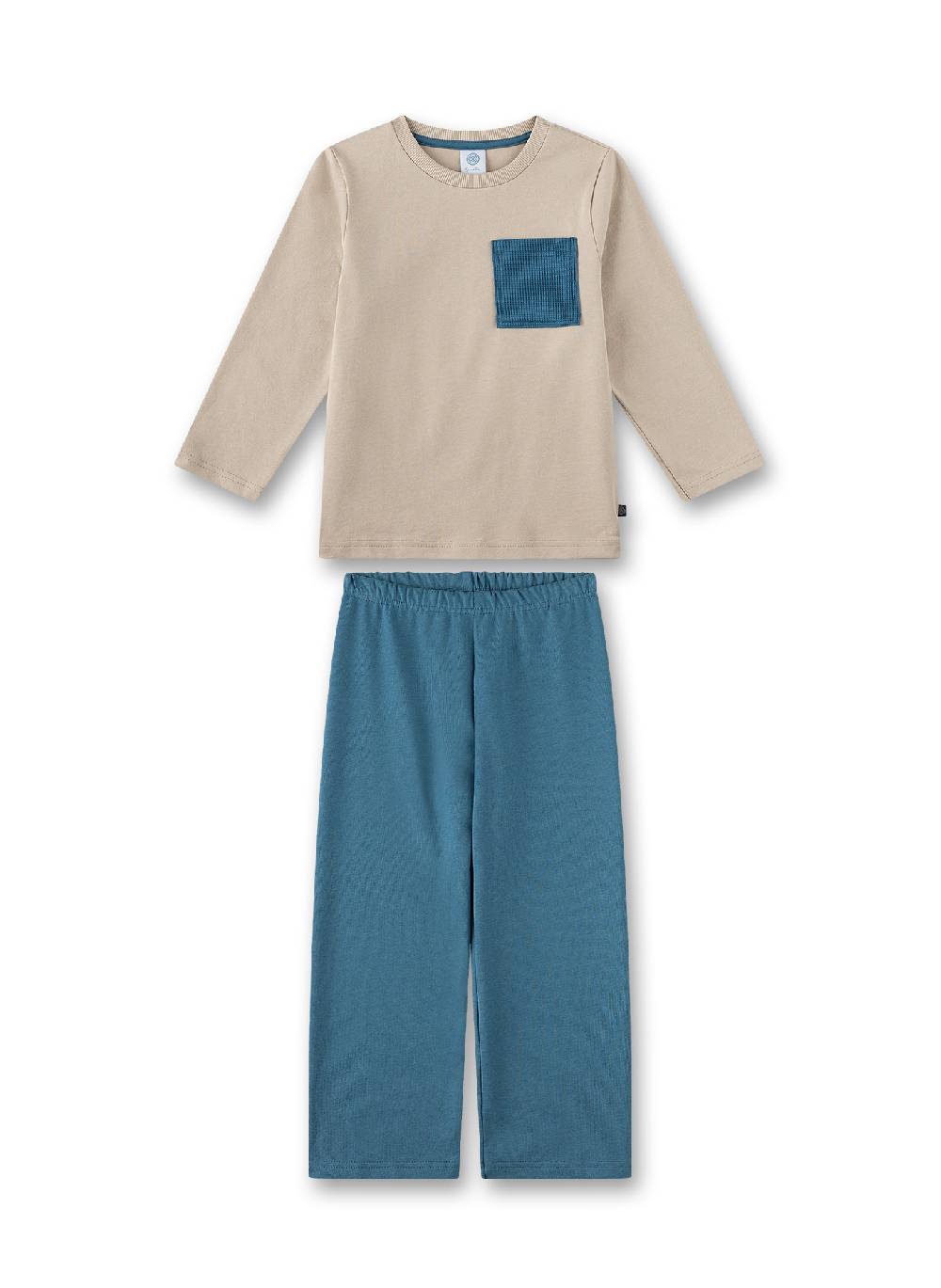 Sanetta Jungen-Schlafanzug Beige