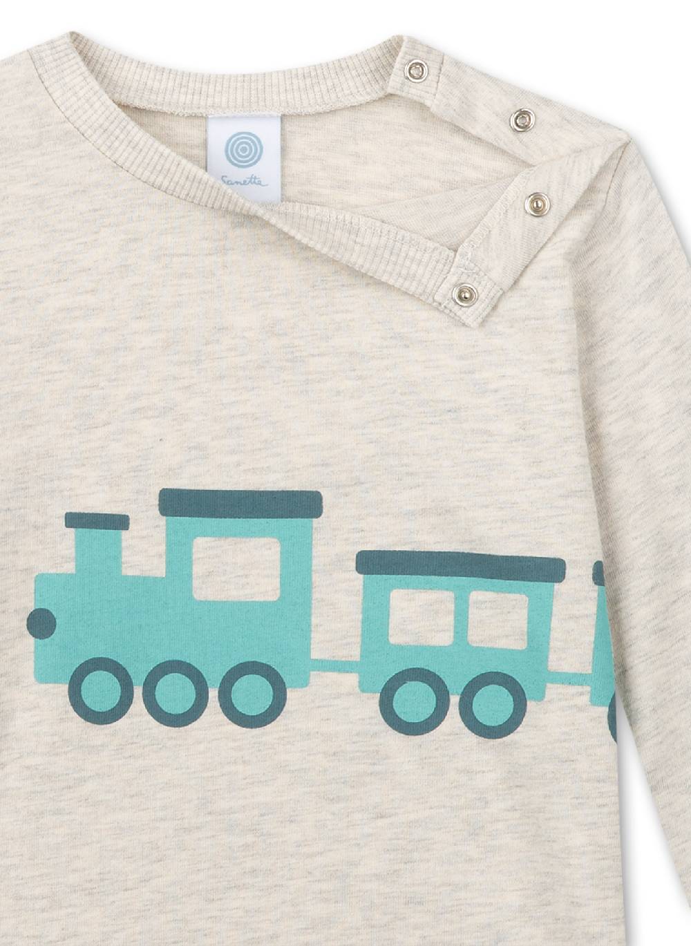 Sanetta Jungen-Schlafanzug Beigemelange