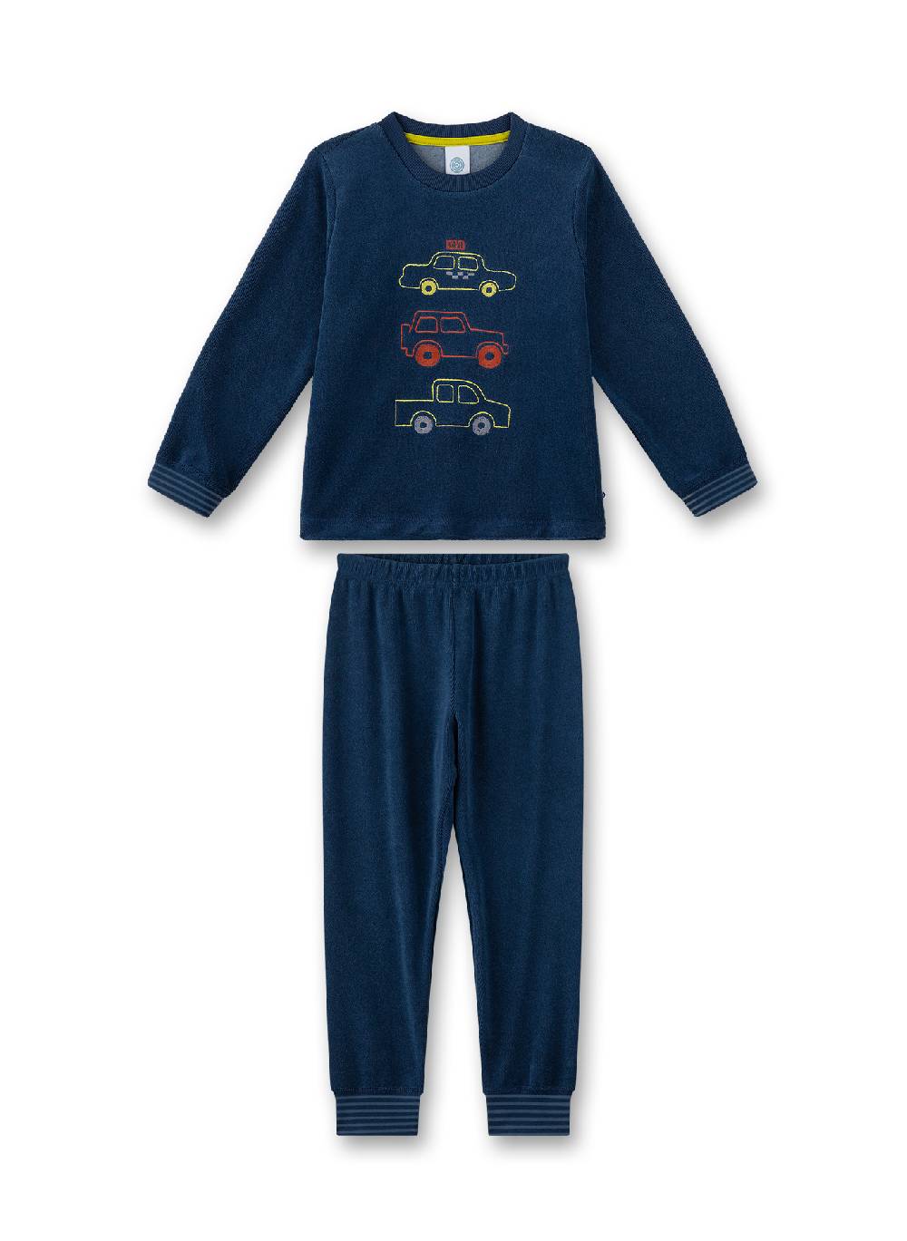 Sanetta Jungen-Schlafanzug Blau aus Frottee