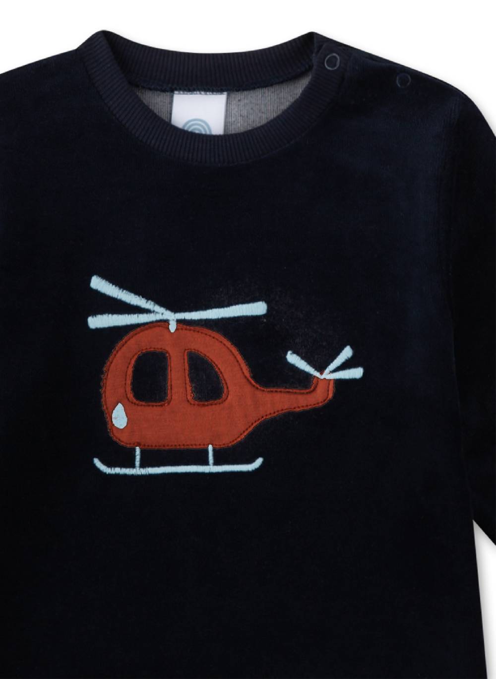 Sanetta Jungen-Schlafanzug Blau Aus Nicki