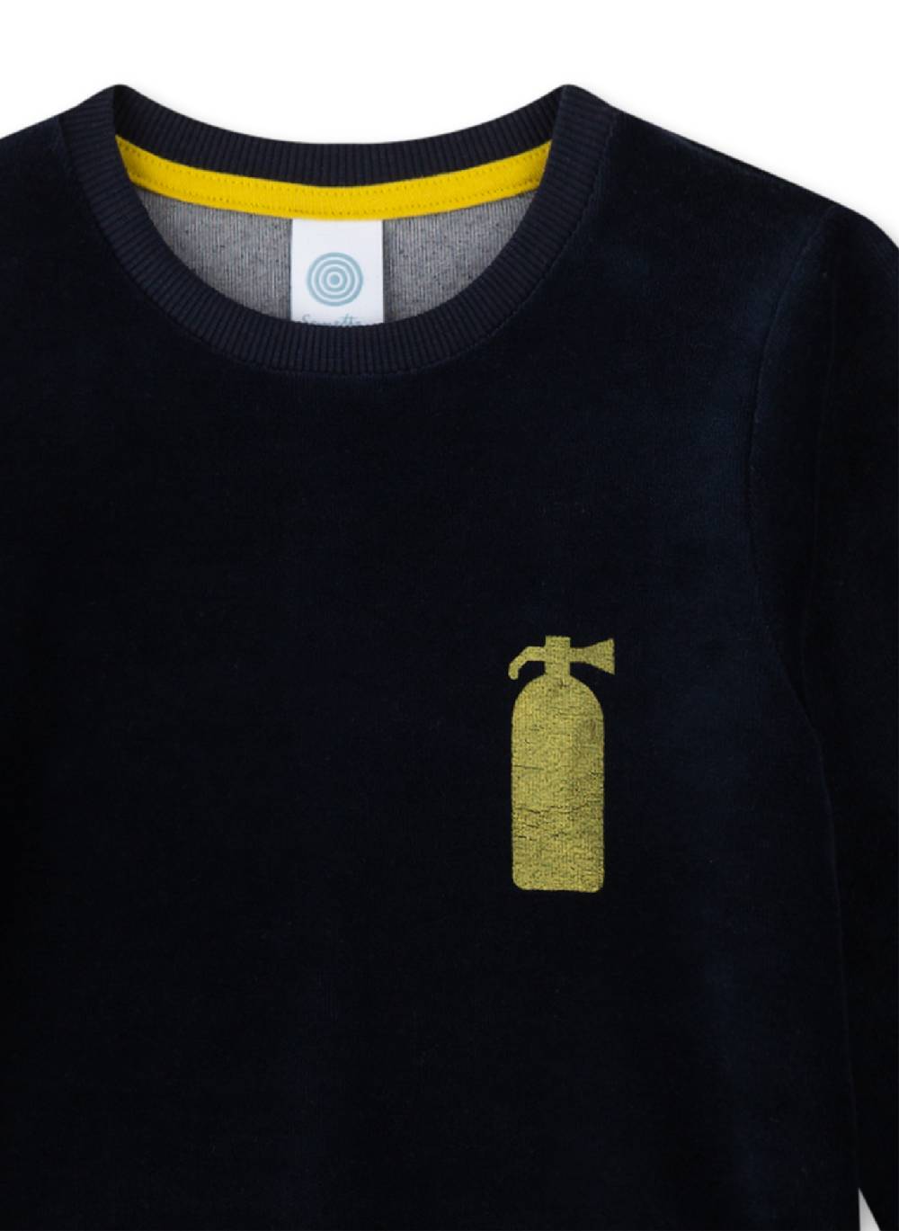 Sanetta Jungen-Schlafanzug Blau Aus Nicki