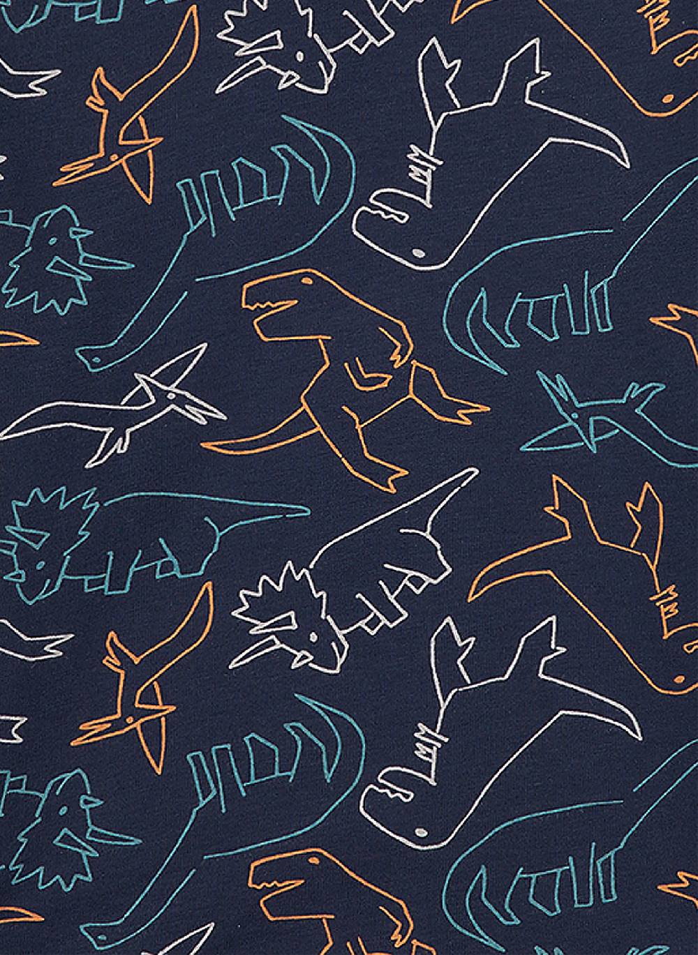 Sanetta Jungen-Schlafanzug Blau Dino