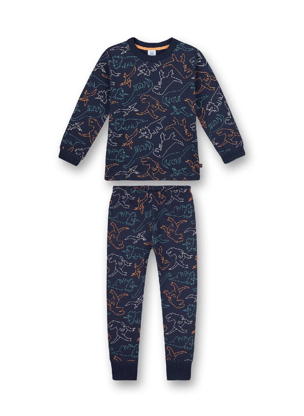 Sanetta Jungen-Schlafanzug Blau Dino