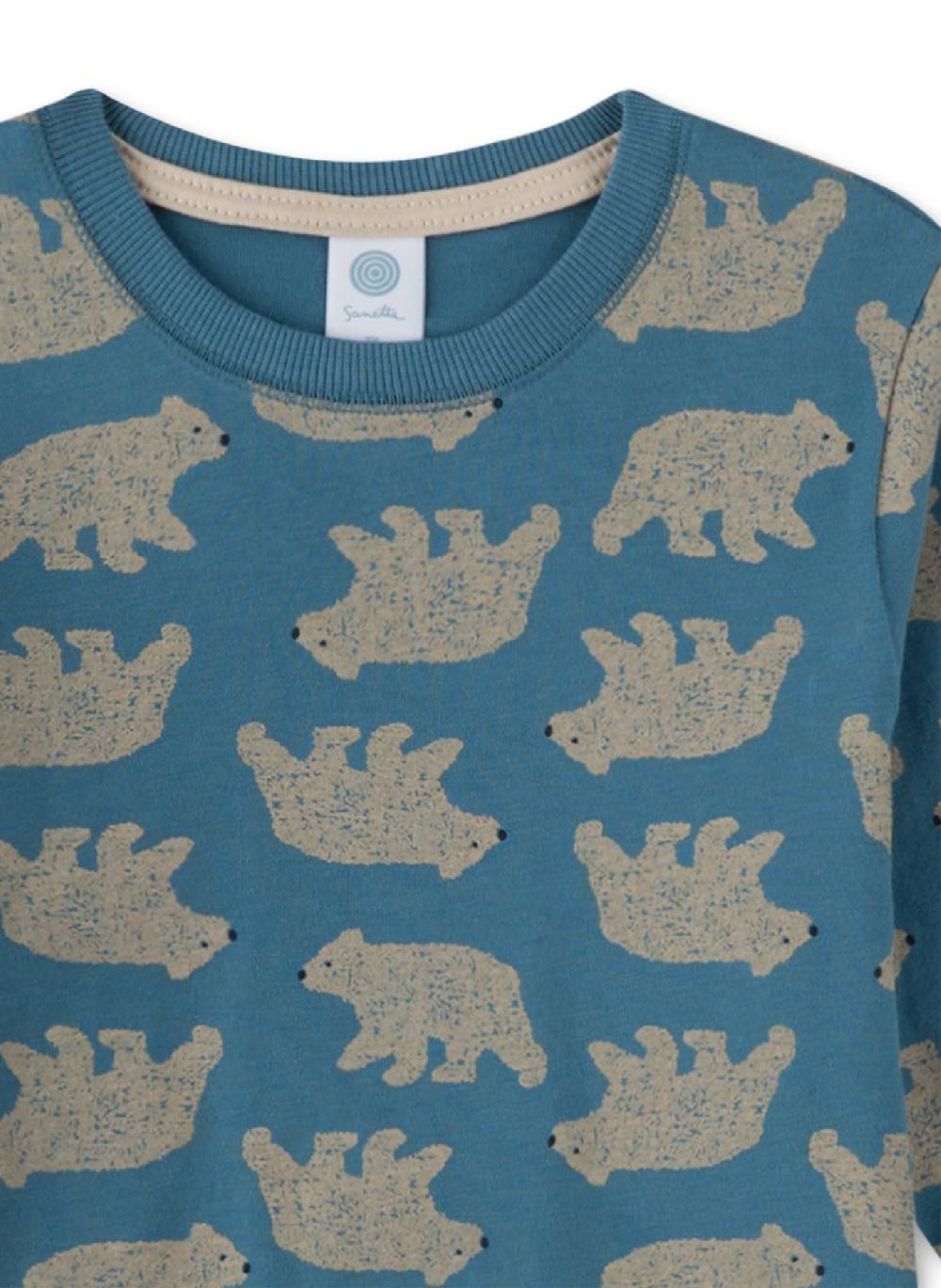 Sanetta Jungen-Schlafanzug Blau