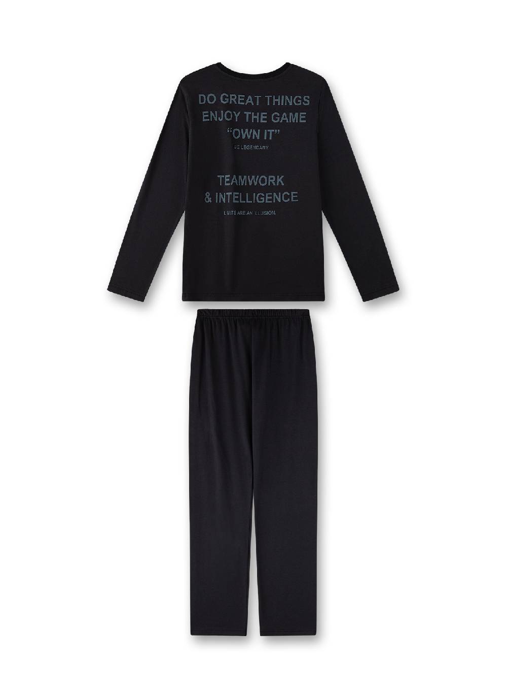 Sanetta Jungen-Schlafanzug Dunkelgrau