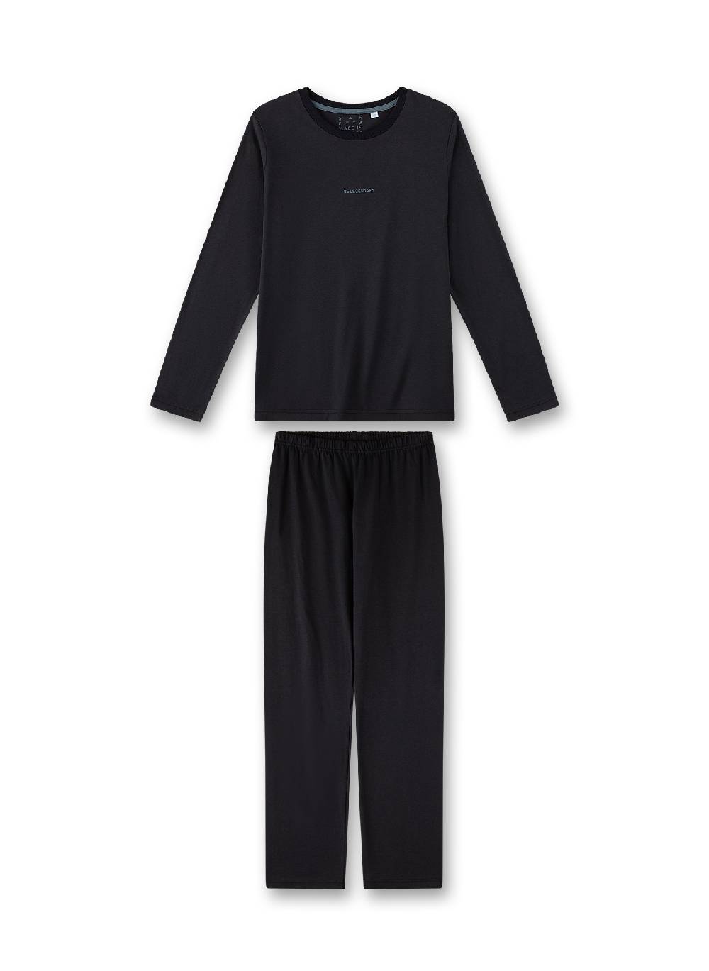 Sanetta Jungen-Schlafanzug Dunkelgrau
