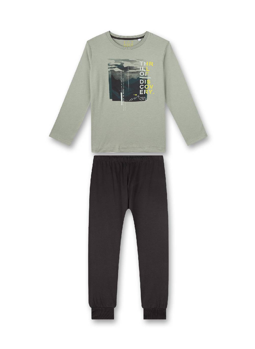 Sanetta Jungen-Schlafanzug Dunkelgrau