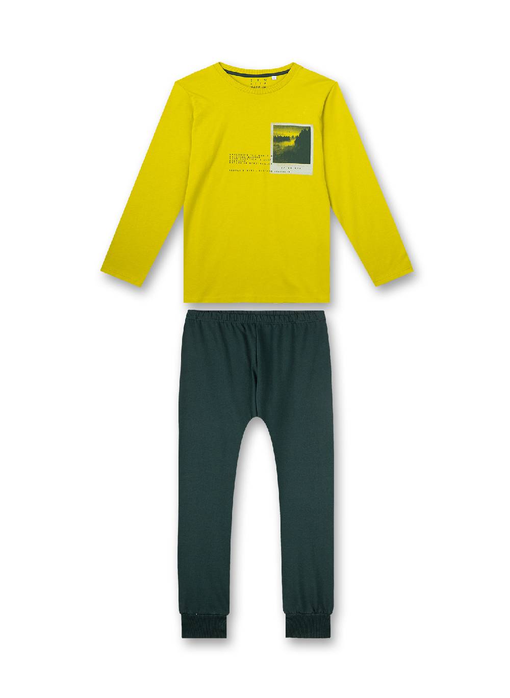 Sanetta Jungen-Schlafanzug Gelb