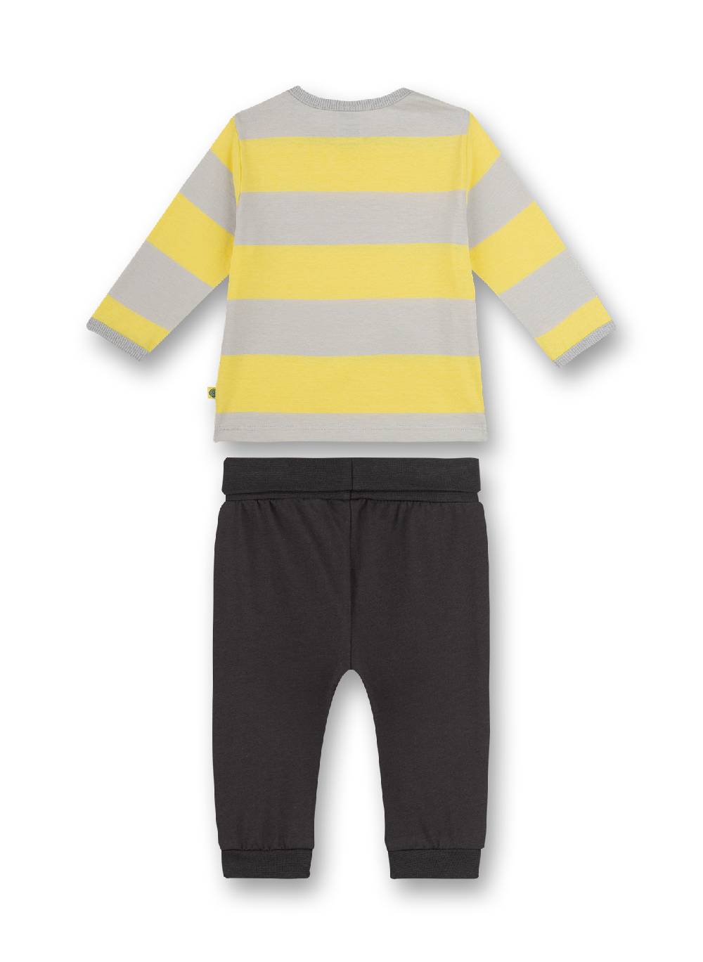 Sanetta Jungen-Schlafanzug Gelb Ringel Wal