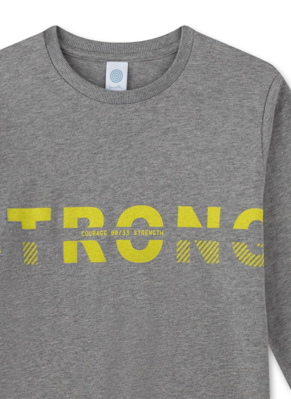 Sanetta Jungen-Schlafanzug Grau