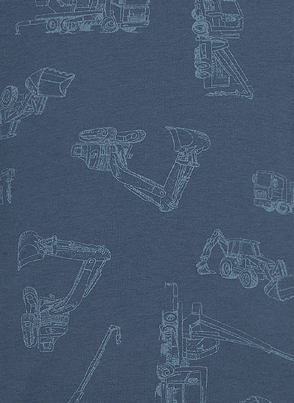 Sanetta Jungen-Schlafanzug Kurz Blau Building