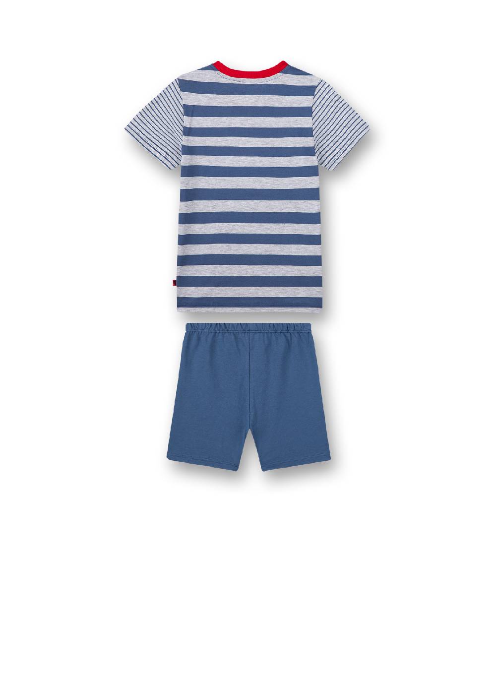 Sanetta Jungen-Schlafanzug Kurz Blau Ringel