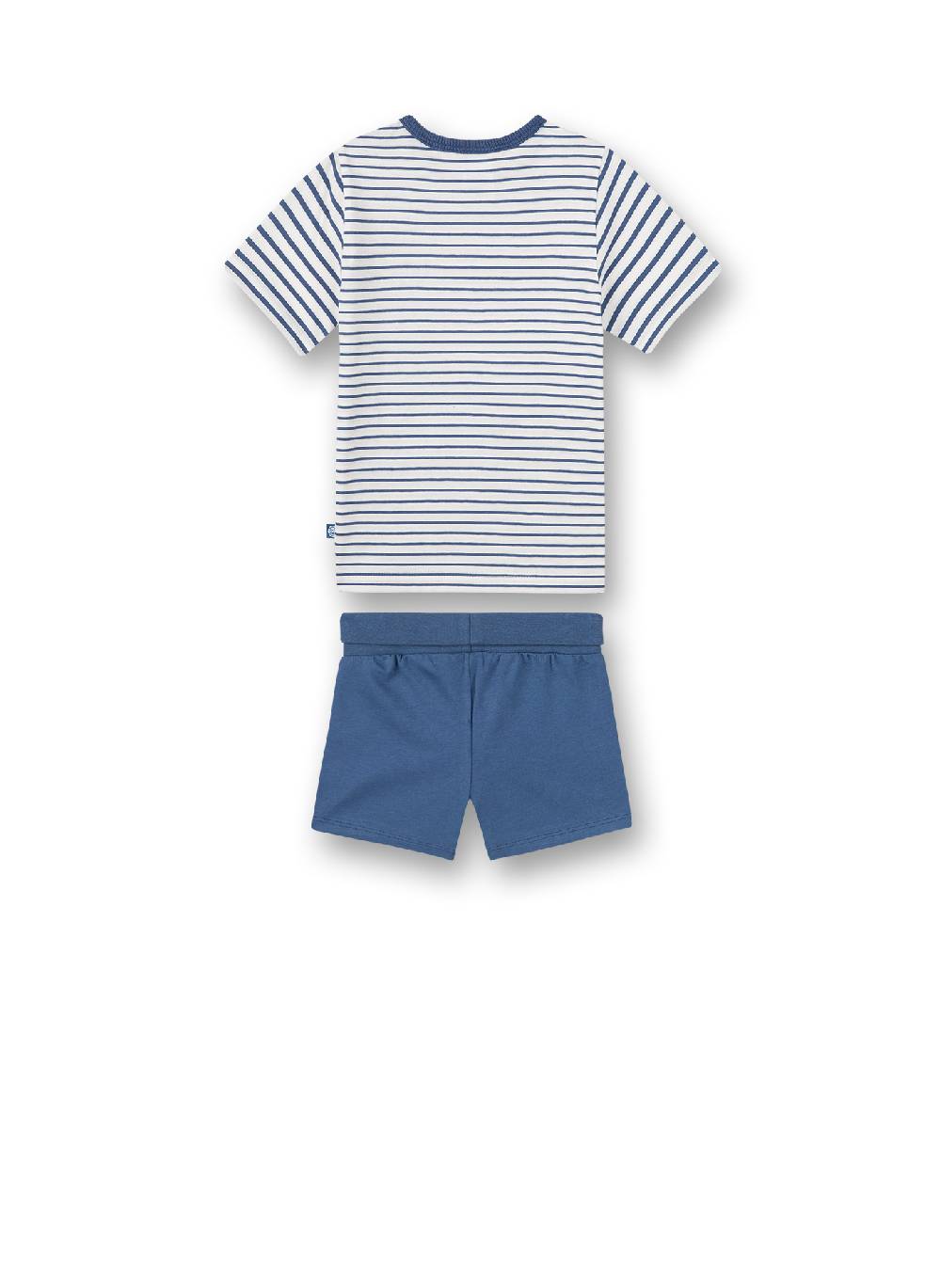 Sanetta Jungen-Schlafanzug Kurz Blau Ringel