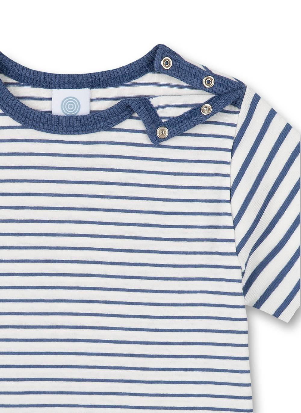 Sanetta Jungen-Schlafanzug Kurz Blau Ringel