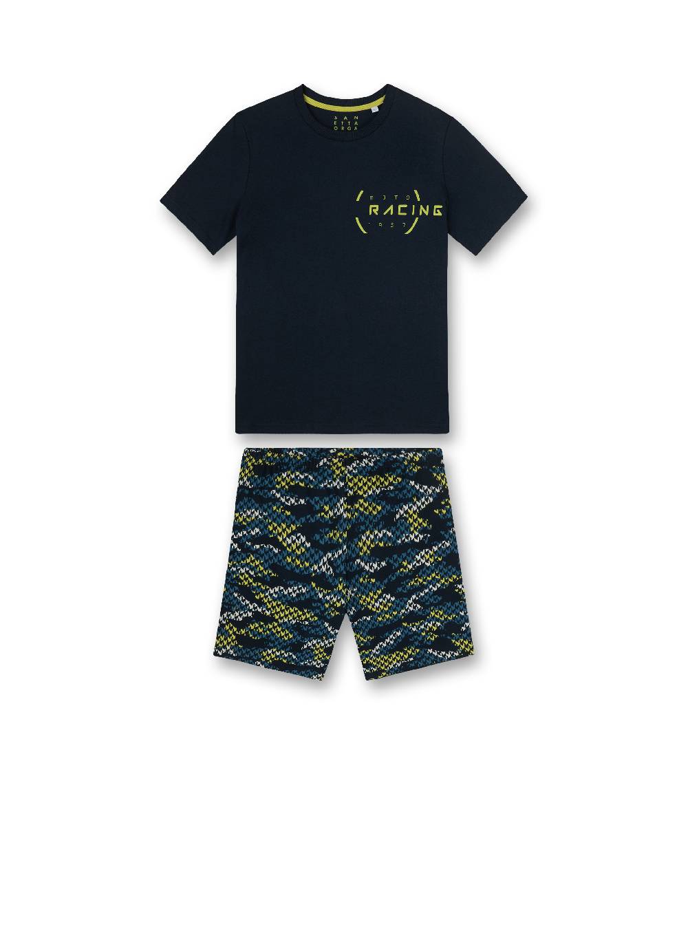 Sanetta Jungen-Schlafanzug kurz Dunkelblau