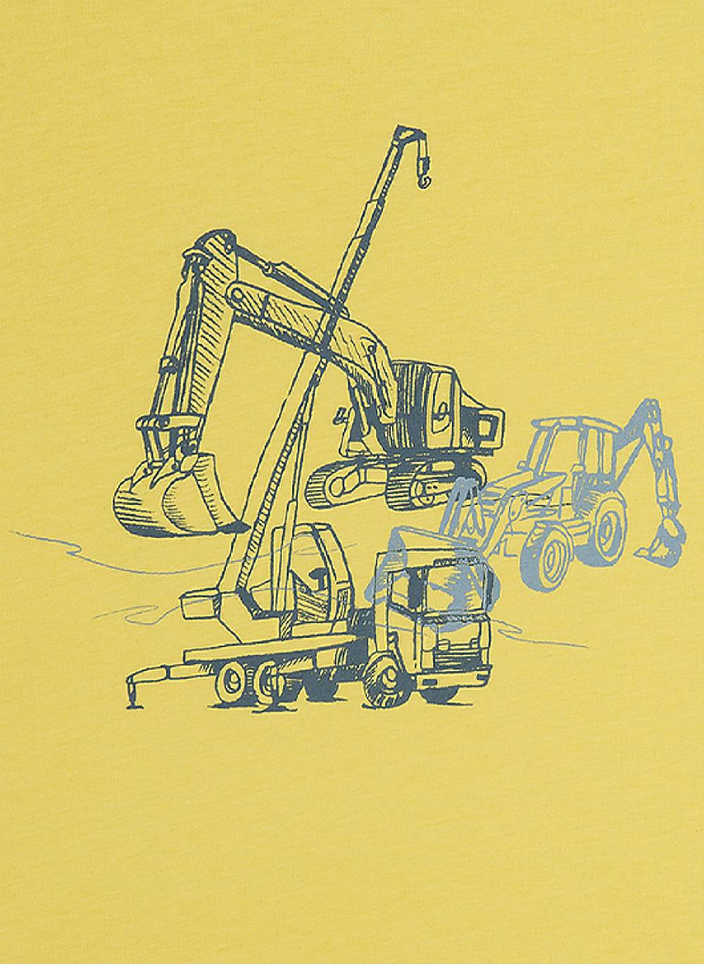 Sanetta Jungen-Schlafanzug Kurz Gelb Building