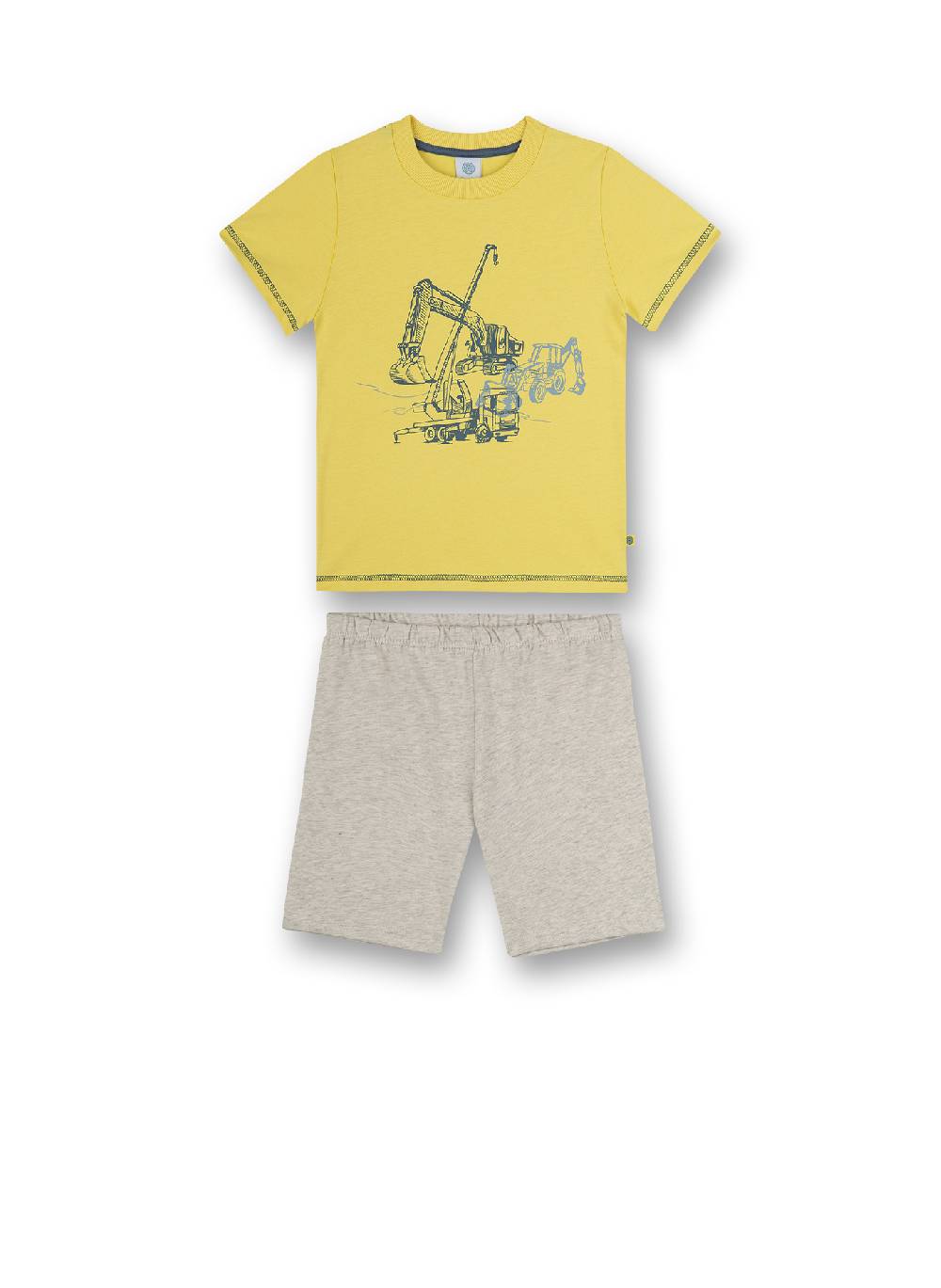 Sanetta Jungen-Schlafanzug kurz Gelb Building