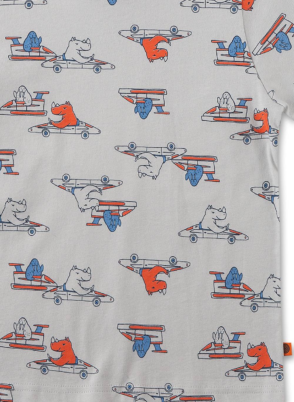 Sanetta Jungen-Schlafanzug Kurz Hellgrau