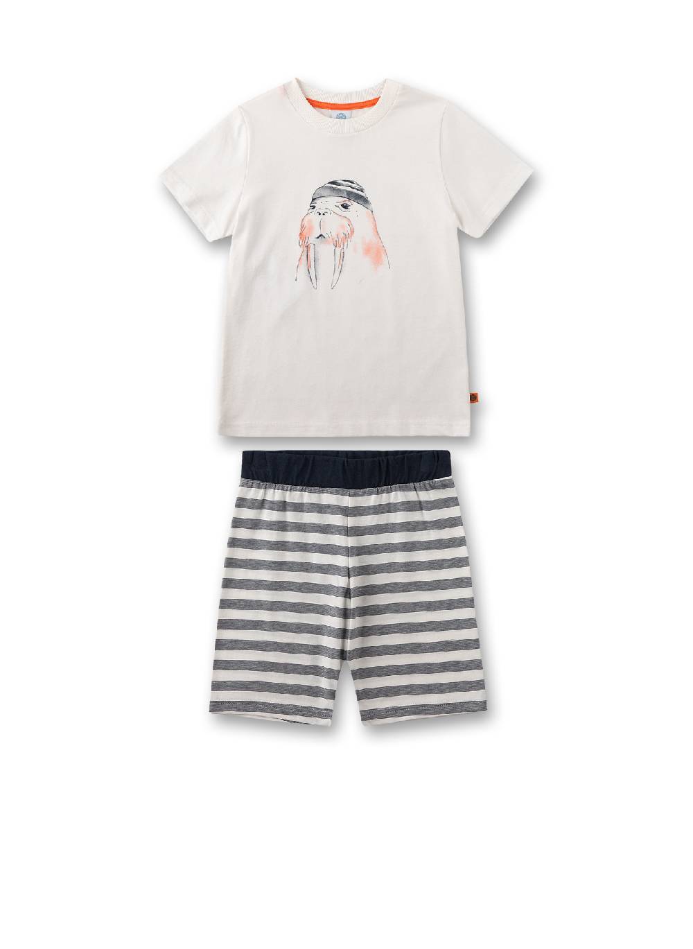 Sanetta Jungen-Schlafanzug kurz Off-White