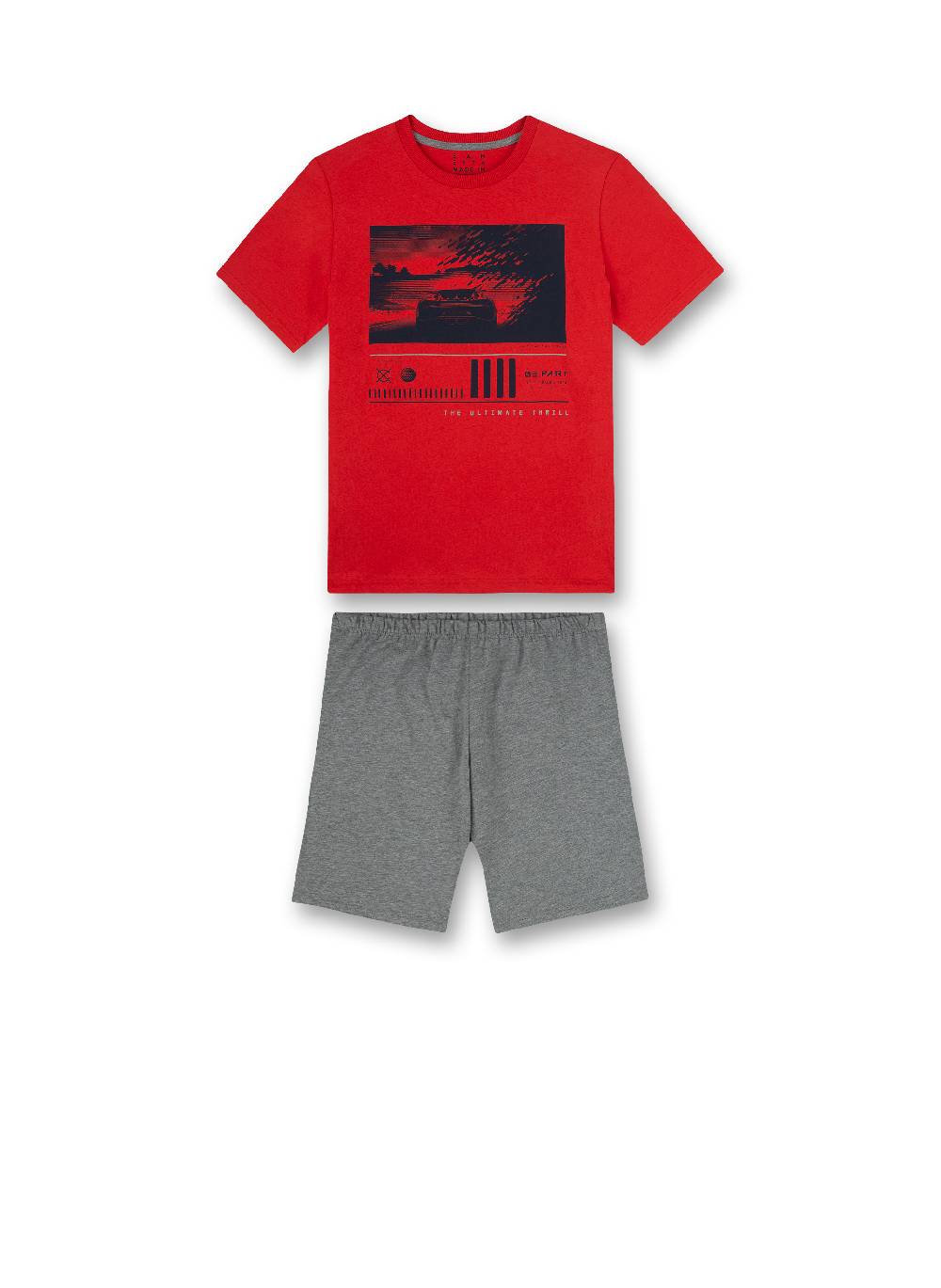Sanetta Jungen-Schlafanzug kurz Rot