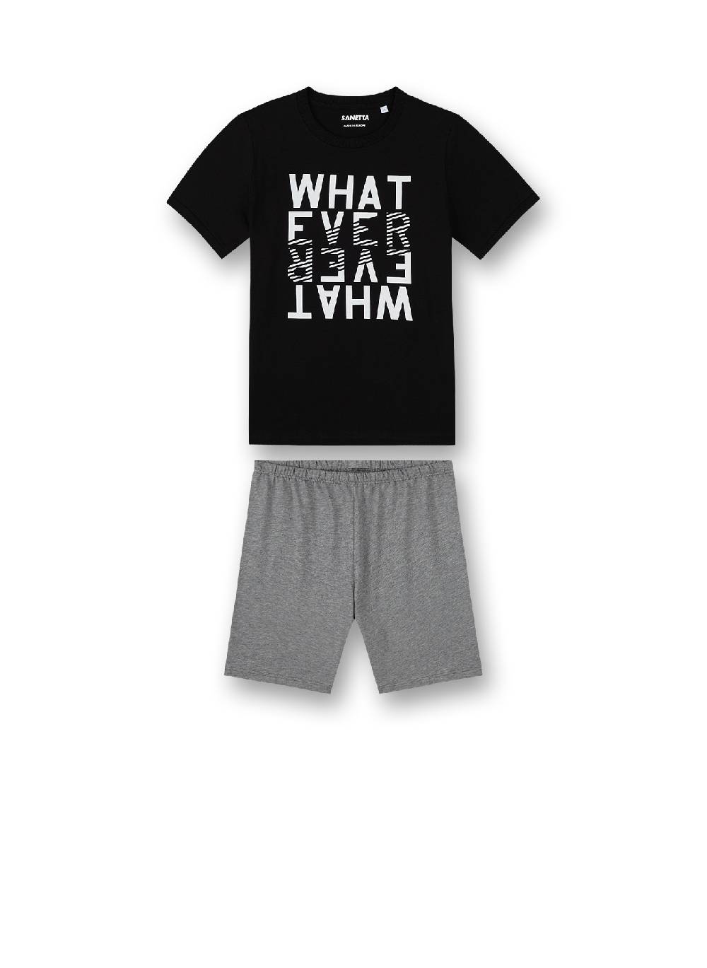 Sanetta Jungen-Schlafanzug kurz Schwarz
