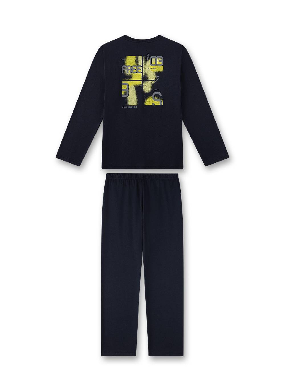 Sanetta Jungen-Schlafanzug Lang Blau