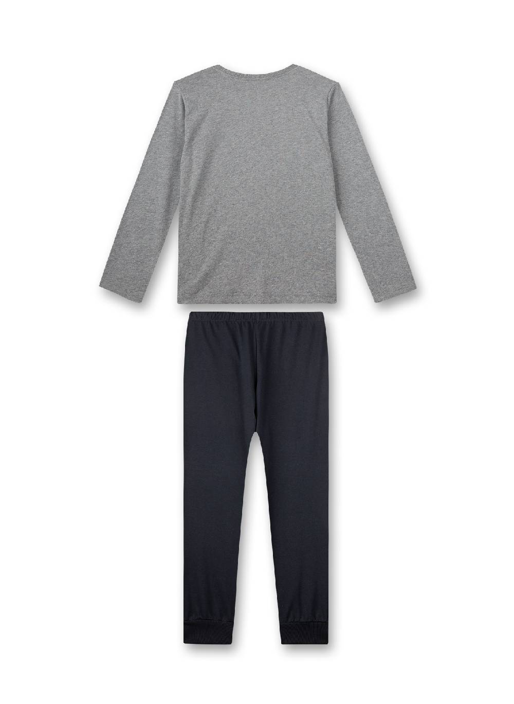 Sanetta Jungen-Schlafanzug Lang Grau