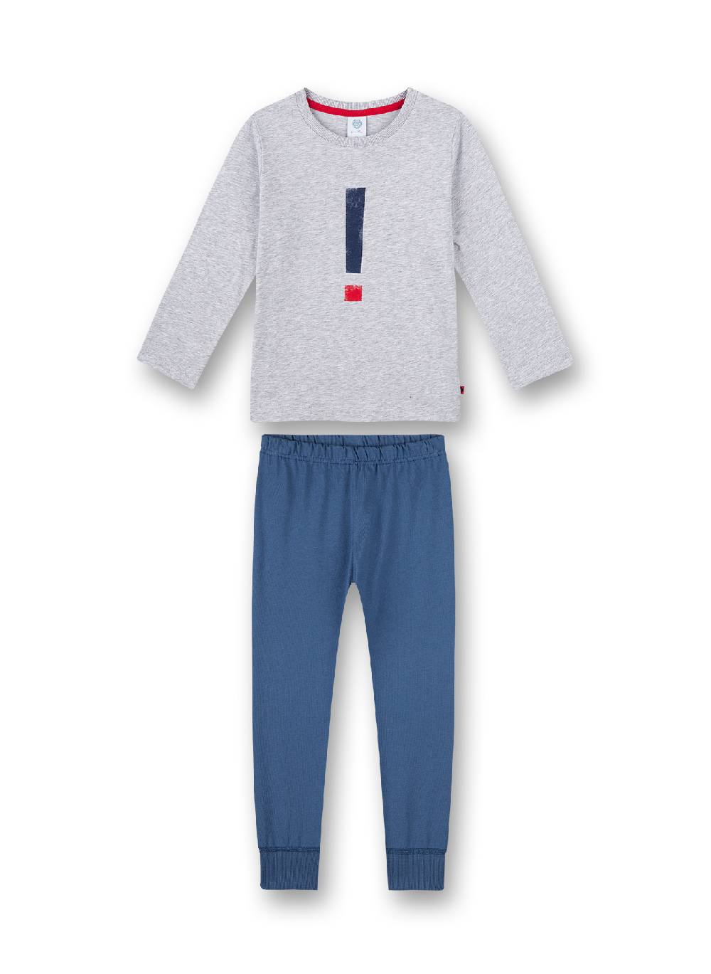 Sanetta Jungen-Schlafanzug lang Graumelange