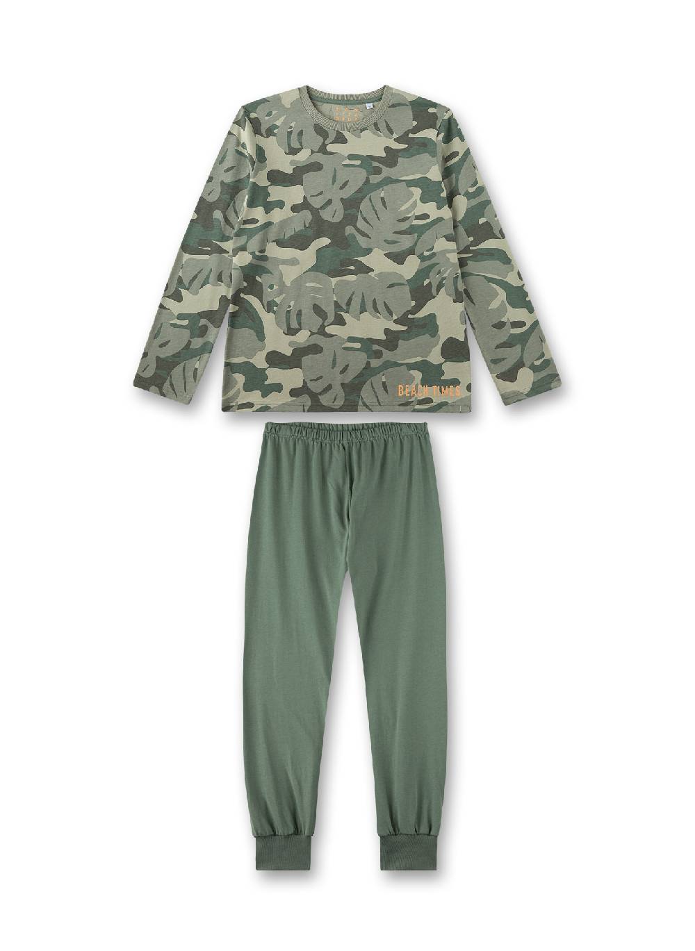 Sanetta Jungen-Schlafanzug lang Grün