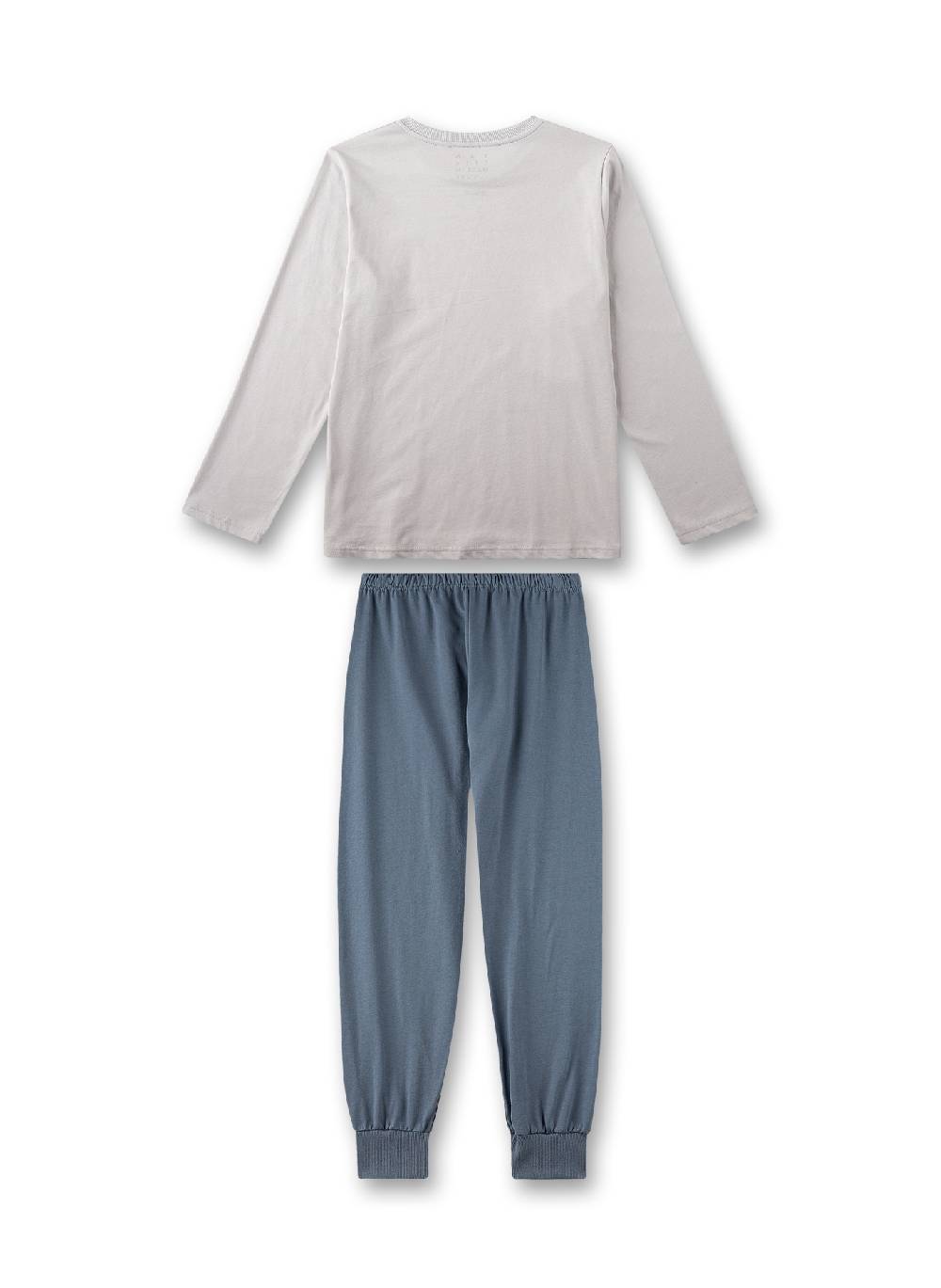 Sanetta Jungen-Schlafanzug Lang Hellgrau