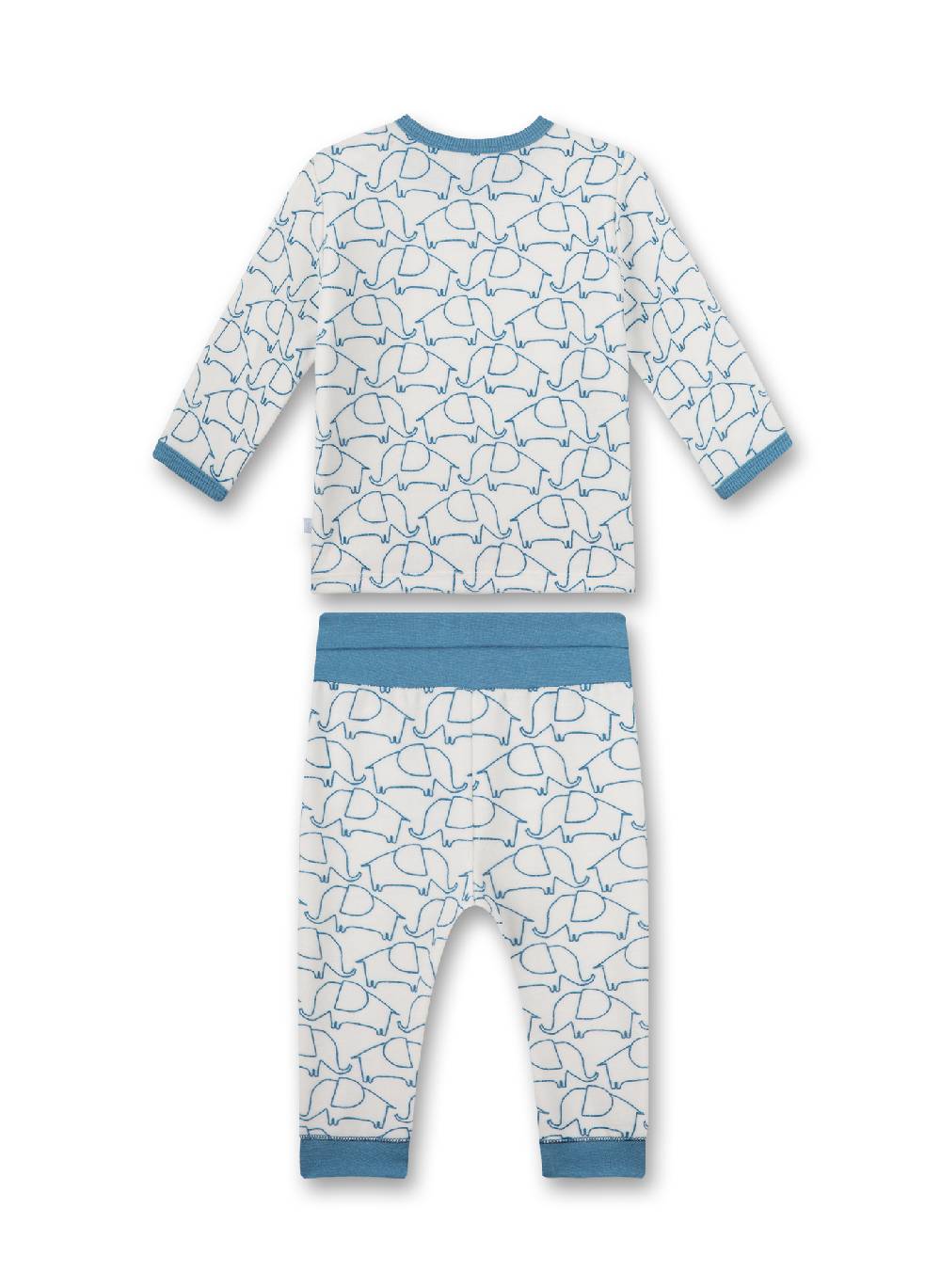 Sanetta Jungen-Schlafanzug Lang Off-White