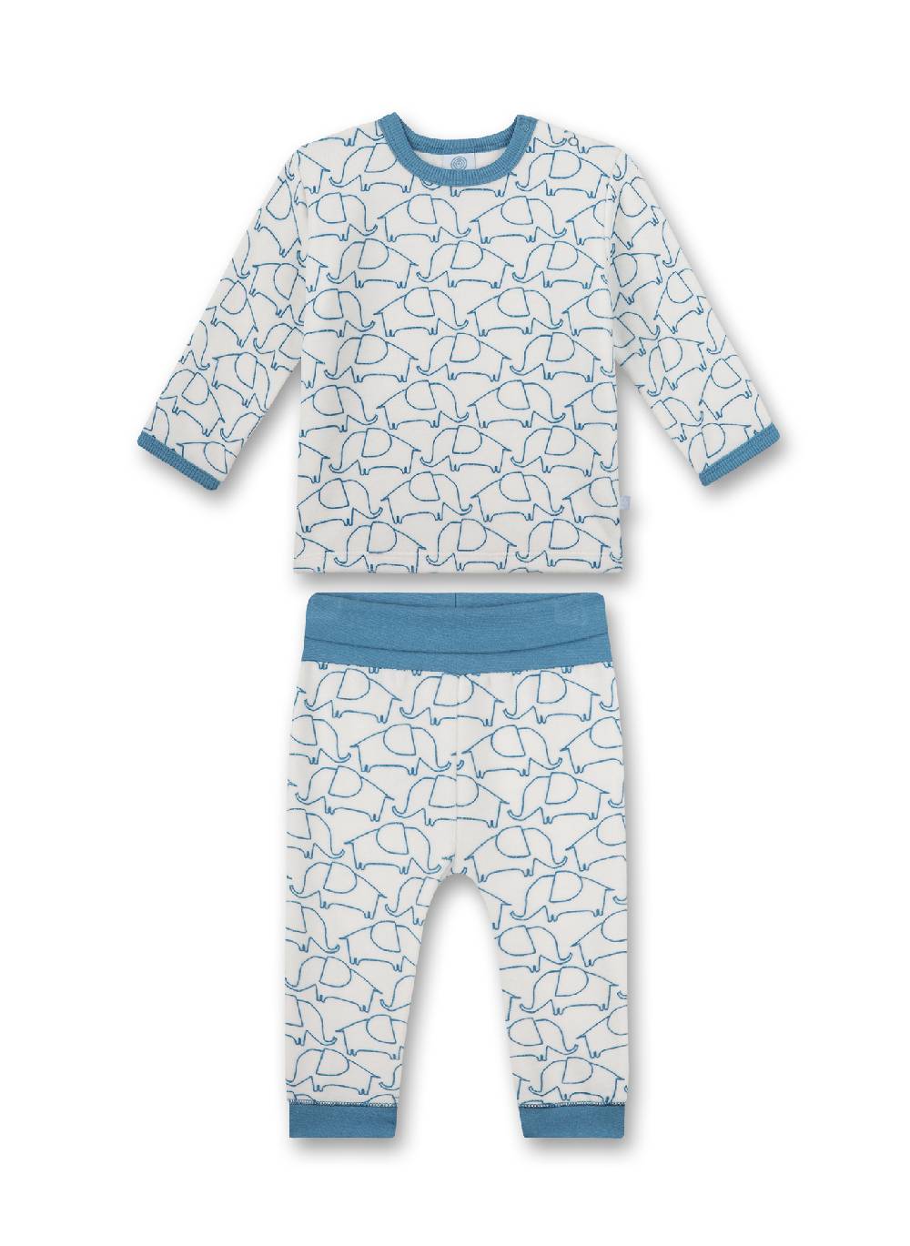 Sanetta Jungen-Schlafanzug lang Off-White