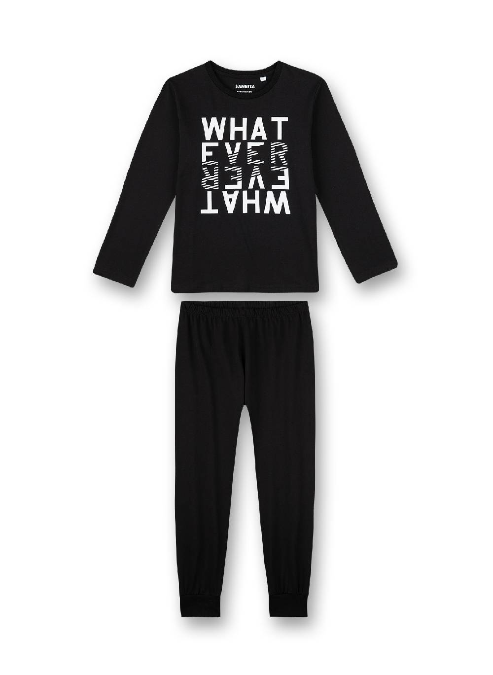Sanetta Jungen-Schlafanzug lang Schwarz