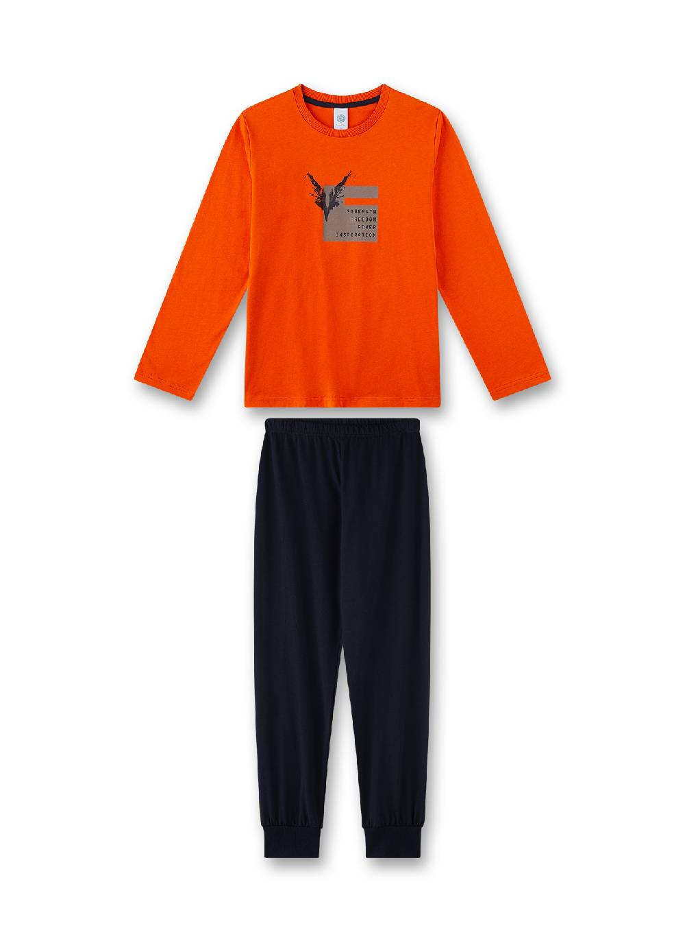 Sanetta Jungen-Schlafanzug Orange