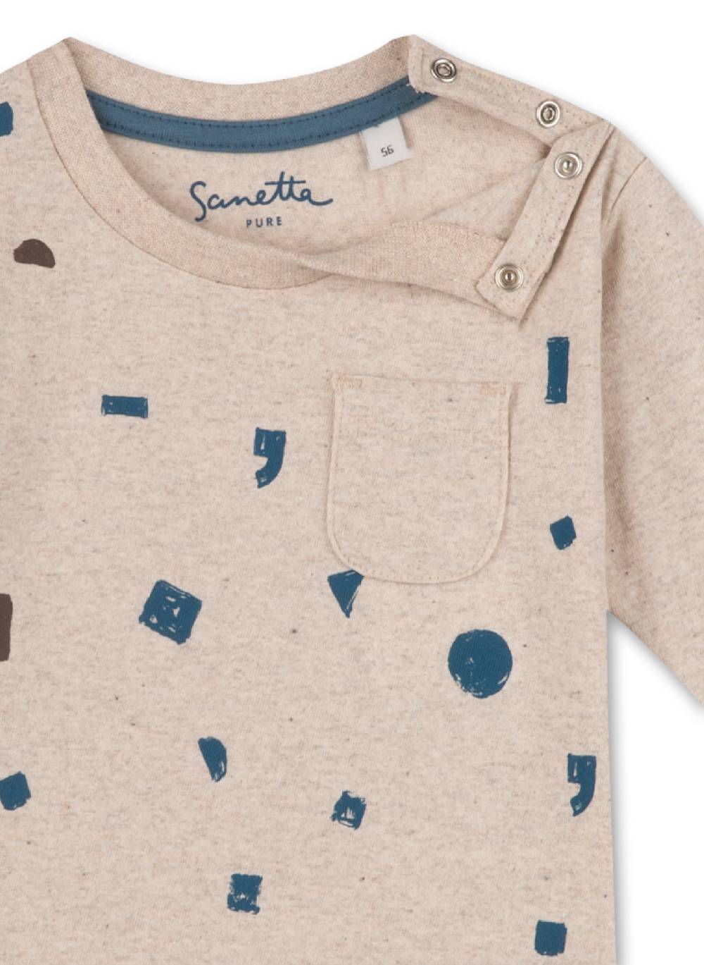 Sanetta Jungen-Shirt Langarm Beige